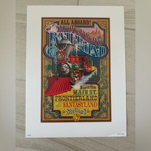 NWT 4 Authentic 12”x16” Disneyland Paris Prints